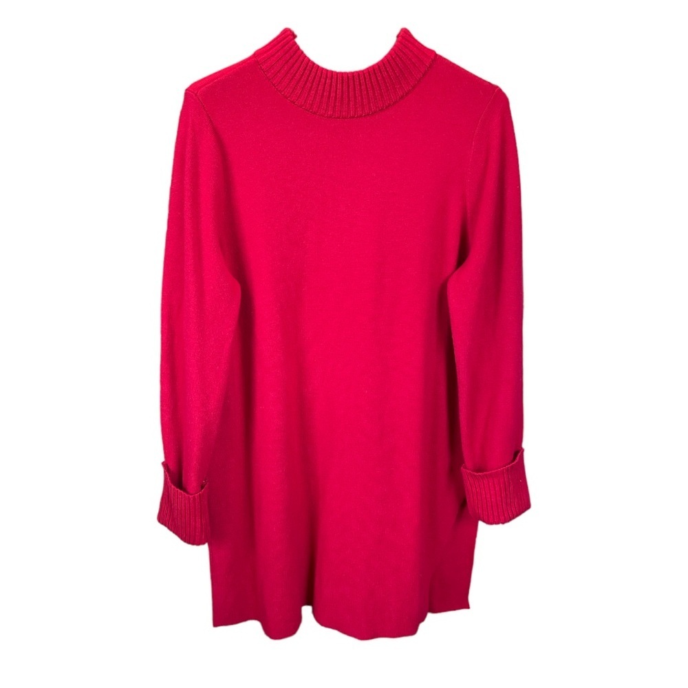 EUC CHICO'S Red Rib Cuff Sleeve Sweater
Dress size XL